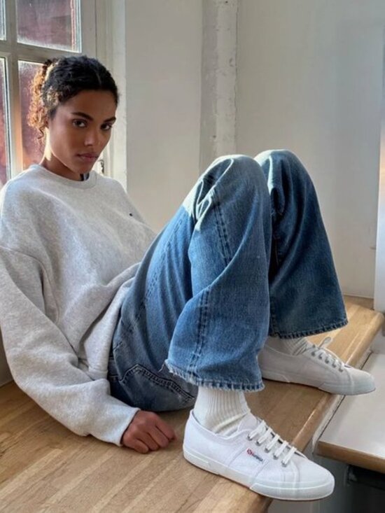 Superga Shoes - SUPERGA 2750 COTU CLASSIC White Canvas Sneakers 41.5 Size 10 Trainers Retro